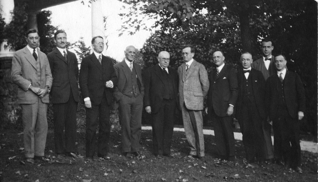 This photograph of ten officers of the General Education Board shows that they were all white men