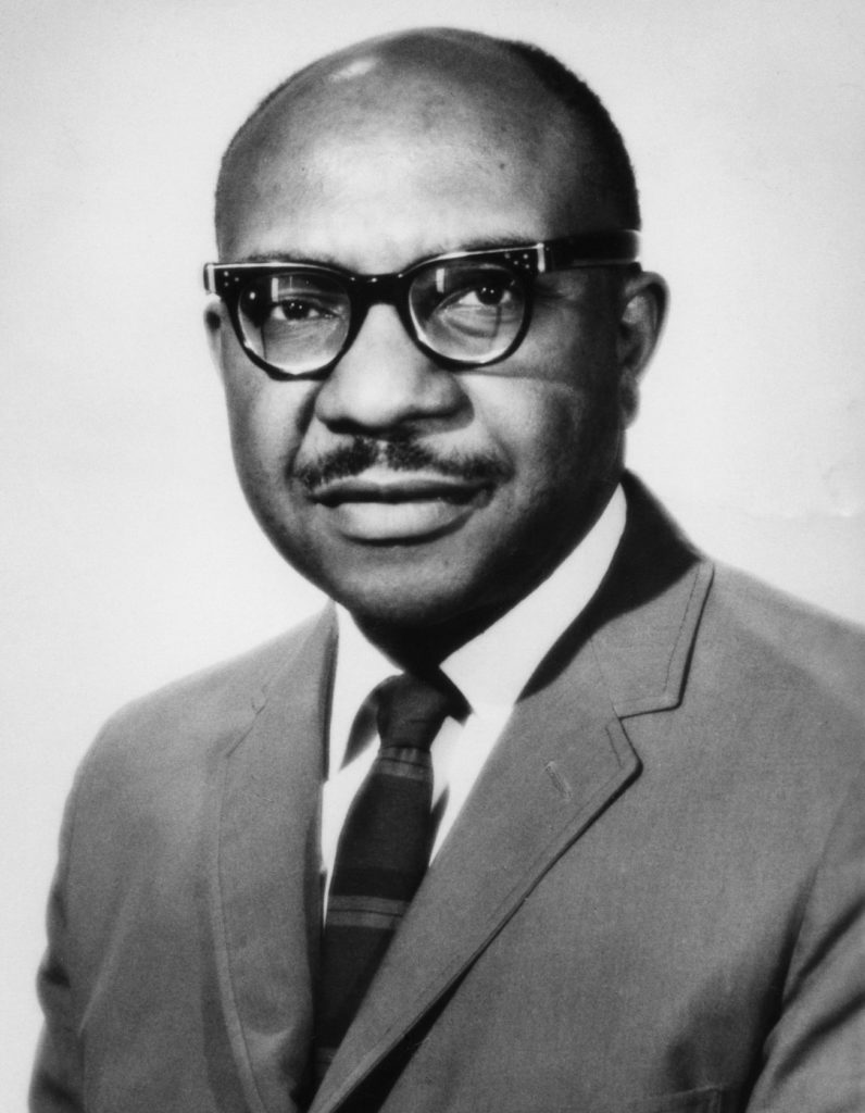 Portrait of Bryant George, an African American program officer of the Ford Foundation
